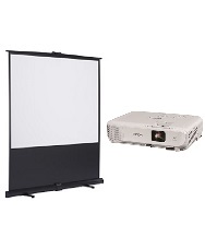 プロジェクターEB-X06&フロアスクリーン80型セット